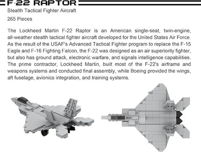 Apostrophe Games 5 Military Building Block Sets (659 Pieces) F-22 Raptor M1 Abrams Tank Black Hawk Helicopter Reaper UAV and Humvee Army Truck Scale Models for Kids and Adults