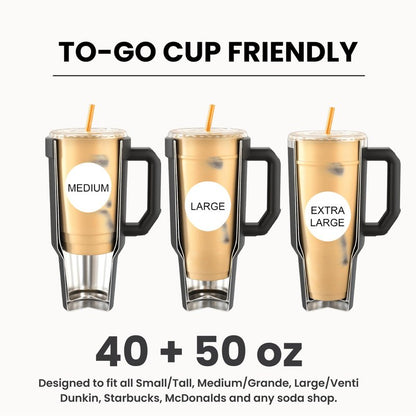 Frost Buddy Thicc Buddy - 40 oz Stainless Steel Vacuum Insulated Tumbler with Lid and Straw for Water - Travel Mug Cupholder Friendly - Gifts for Women Men Him Her (Emerald Elegance)