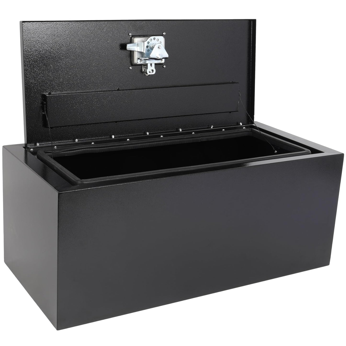 SCITOO 30" Iron Truck Bed Tool Box,Heavy Duty Crossover Storage for Most Full Size Pickups,Lockable Weatherproof Chest,Fits 30" WX14 DX14 H Truck Beds,Easy Access to Load and Unload