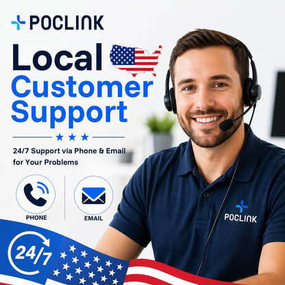 Lifetime Free Global Walkie Talkies Long Range, POC-1 Lite, 4G LTE Unlimited Range POC Two-Way Radios with Bluetooth & APP, 3000mAh Rechargeable Walkie Talkies, Support User Self-Group Creation