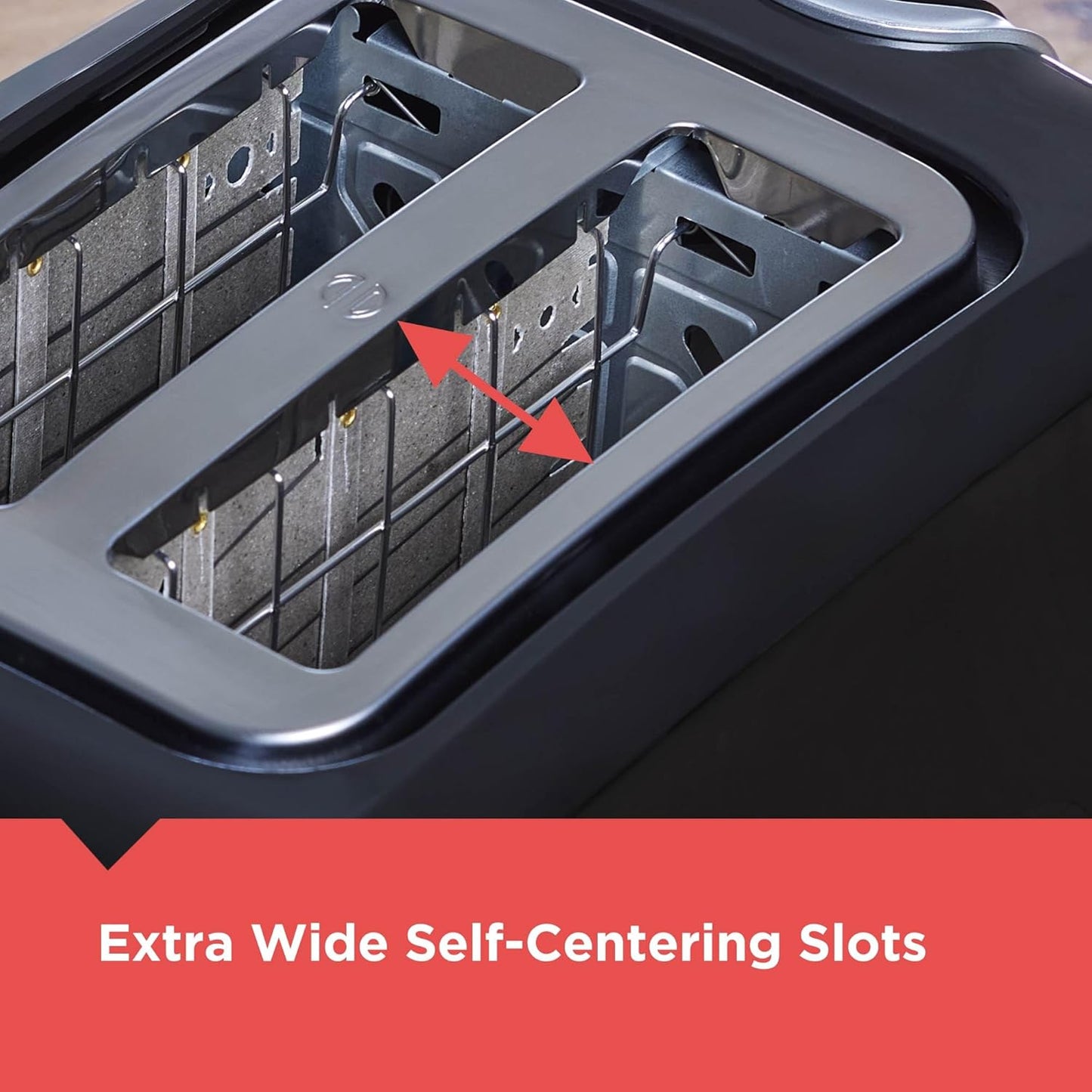 Skiennix 2-Slice Extra Wide Slot Toaster - Perfect for Bagels & Thick Bread, Stainless Steel Finish