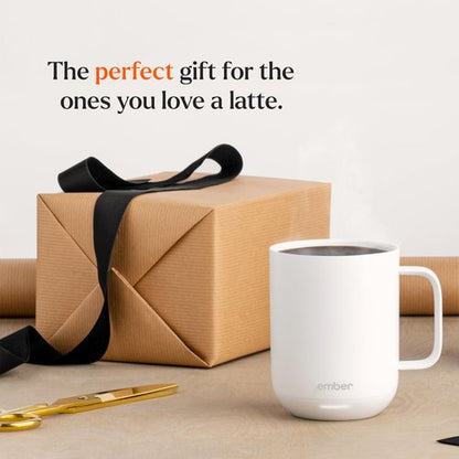 Ember Temperature Control Smart Mug 2, 10 Oz, App-Controlled Heated Coffee Mug with 80 Min Battery Life and Improved Design, White