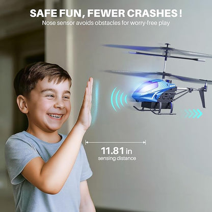SYMA Remote Control Helicopter RC Plane with 40 Mins Flight Time(2 Batteries) Auto Obstacle Avoidance and Altitude Hold Birthday Gifts for 6 7 8 9 10 11 12 Years Old Kids Boys Girls