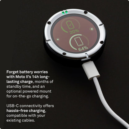 Beeline Moto II Classic Edition - Next Gen Motorcycle GPS Tracker | Compact Design, Waterproof Build, Simple Display & 14-Hour Battery | Glove Friendly Motorcycle Sat Nav Perfect for Adventure