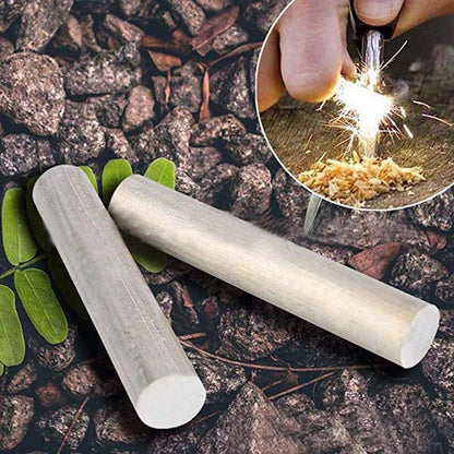 40pcs High-Purity Magnesium Rods 99.99% Mg, 16mm x 9cm, for Outdoor Fire Starting & Survival Emergency Use