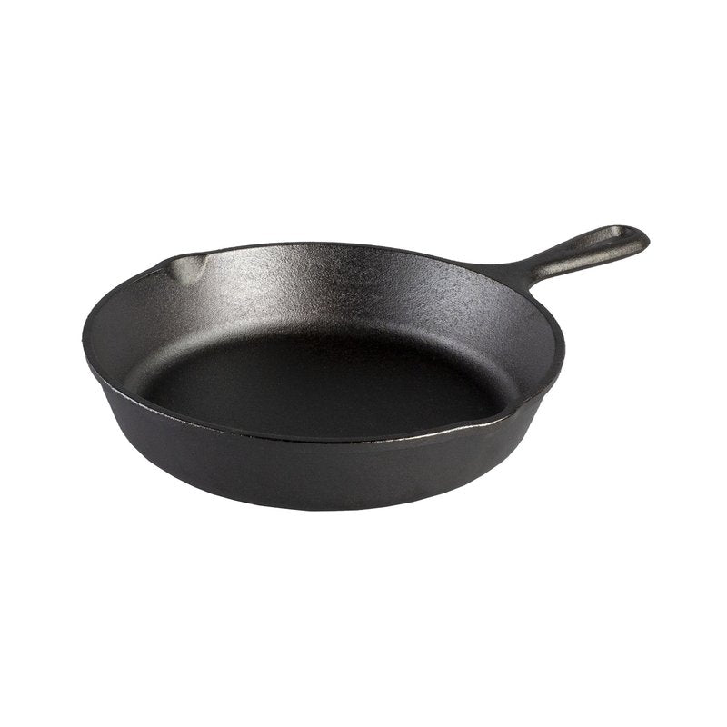 Lodge Seasoned Cast Iron Skillet - PFAS-Free, Non-Toxic Cookware - Use with an Oven, Stove, Grill, or Campfire - Naturally Non-Stick & Oven Safe - 9 Inches