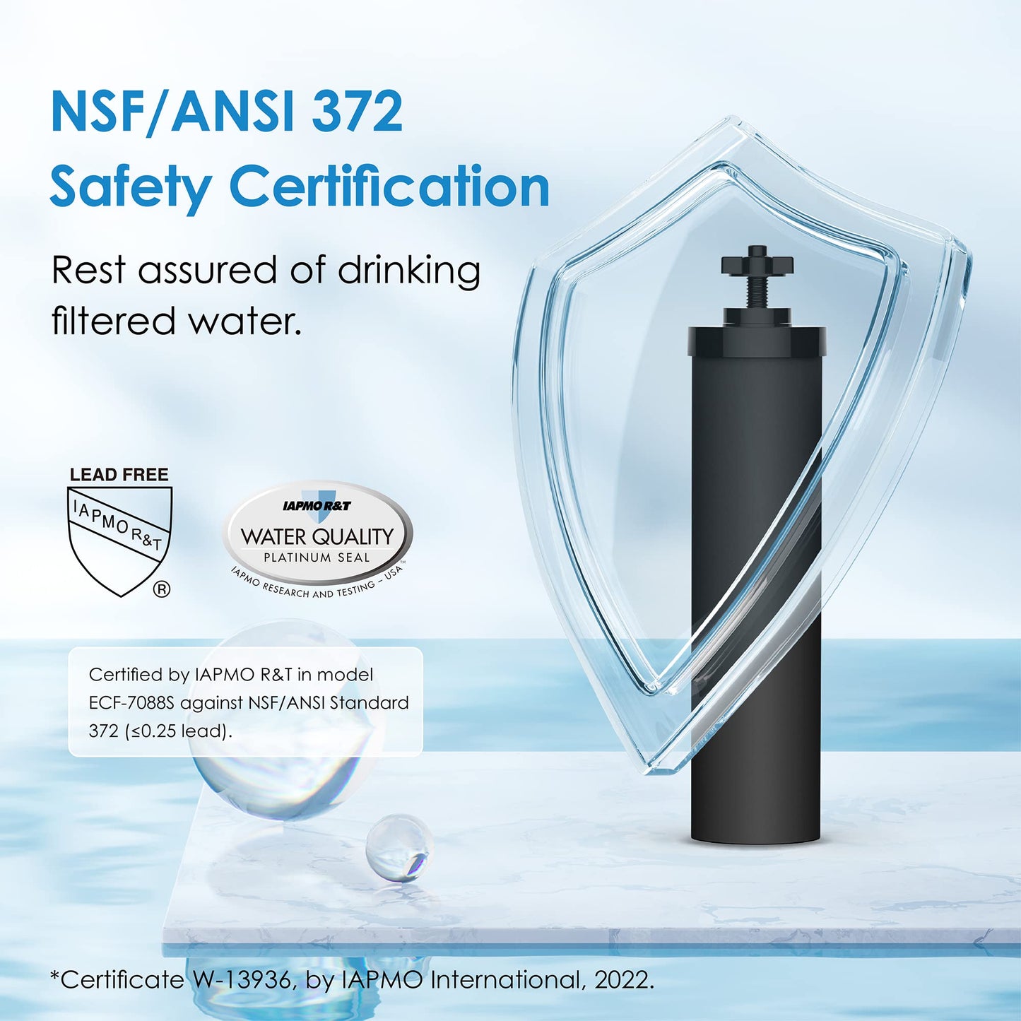 Waterdrop 2.25G Gravity-fed Water Filter System