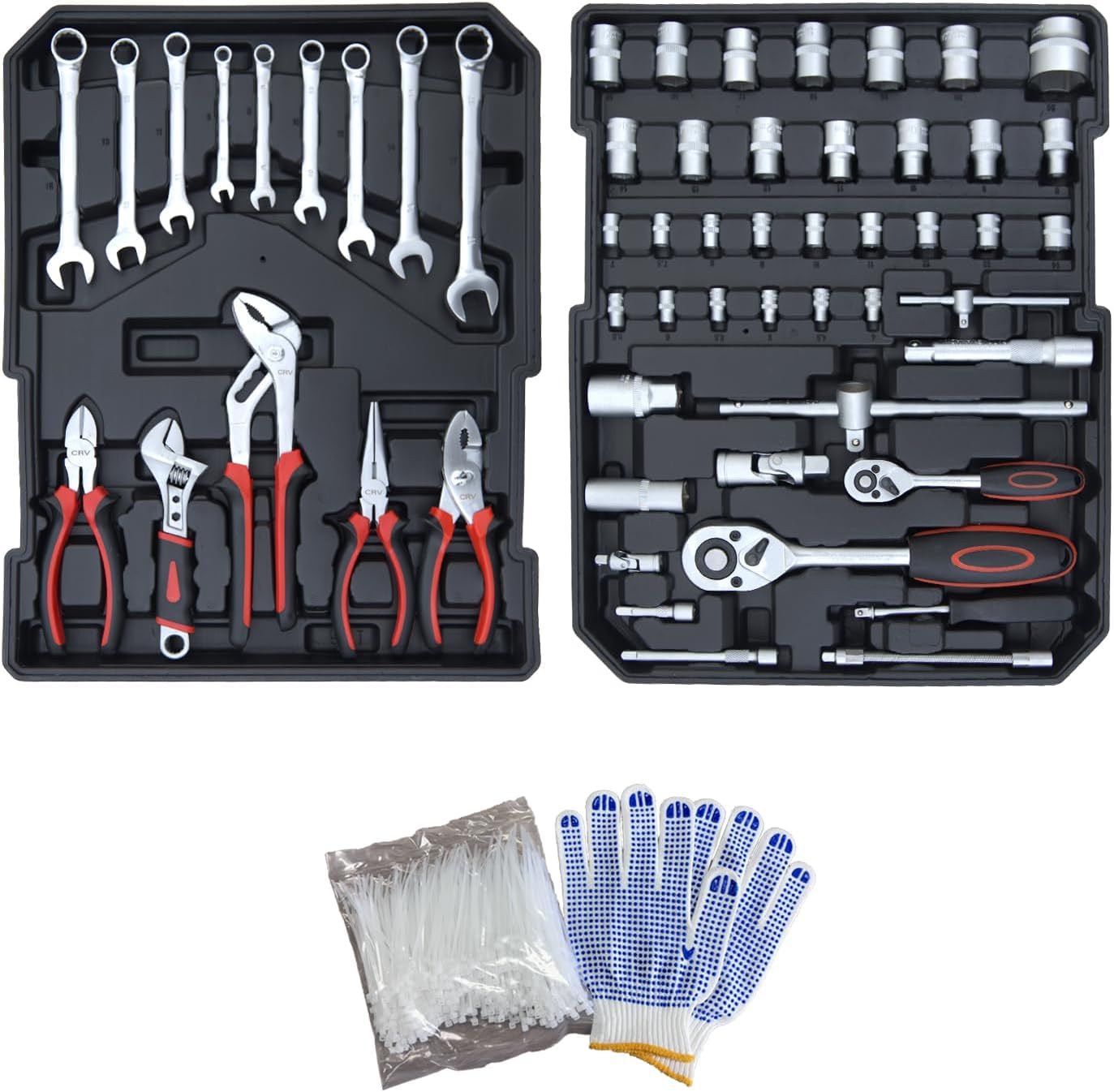 Hantinstom 900PCS Pro-Grade Tool Set: Massive Selection; Heavy-Duty Rolling Toolbox; For Professional Repair, Maintenance & Industrial Use
