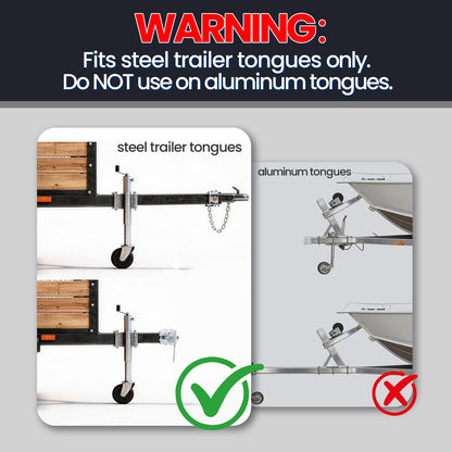 Folding Trailer Tongue Kit, 3 x 3 Inch Bolt-On Heavy Duty Tongue Hinge, 5,000 LBS Load Capacity, Trailer Tongue Hinge for RV, Utility, Boat & Cargo Trailers, Save Storage Space