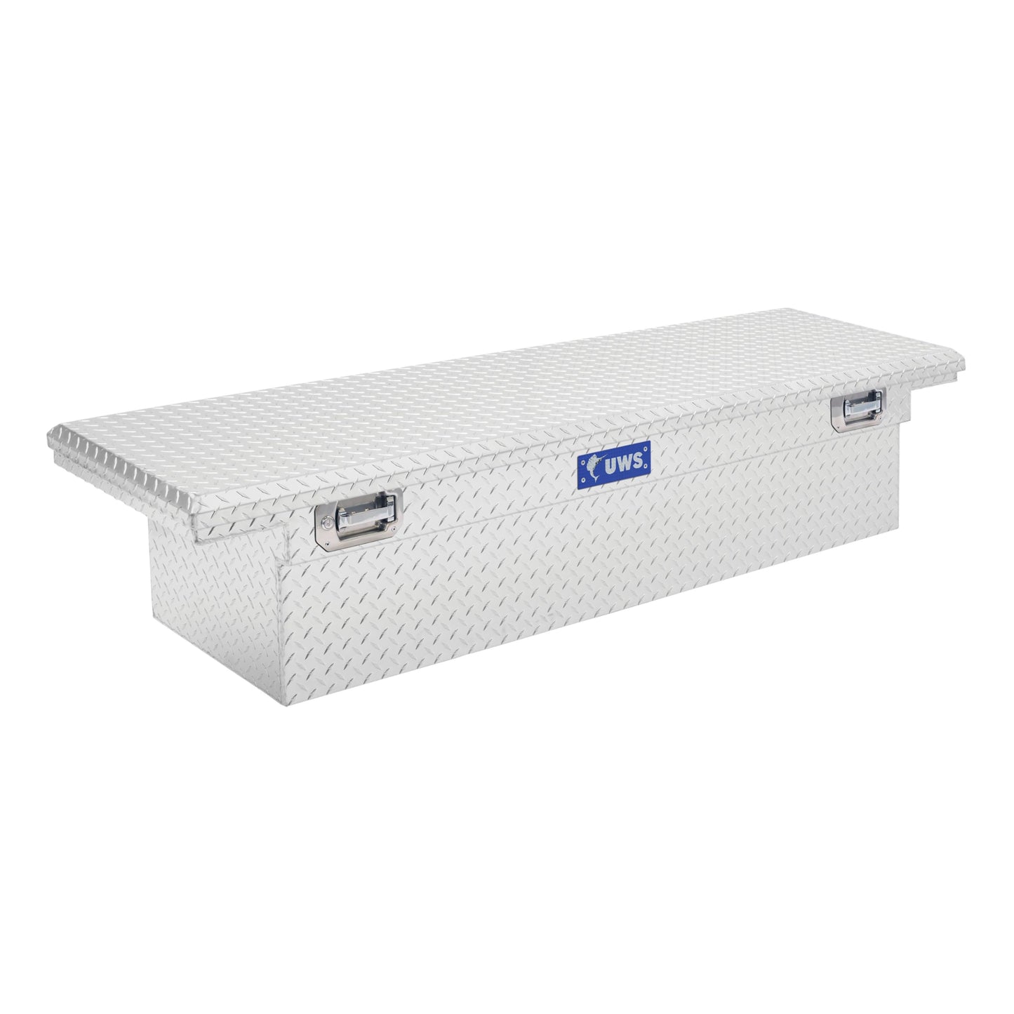 UWS EC10611 Pull Handle 72-Inch Heavy-Wall Aluminum Truck Tool Box with Low Profile, RigidCore Lid, Silver