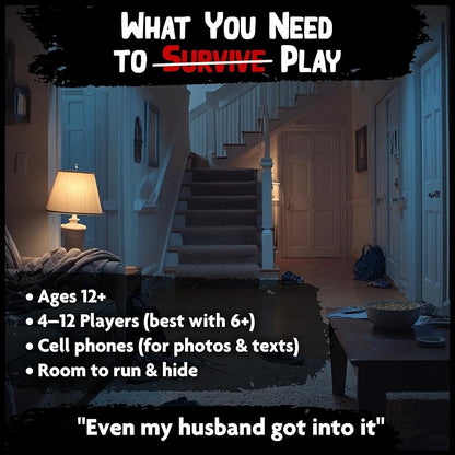 Let's Split Up - an Outrageous Horror Spoof Game | Ages 12+ 4-12 Players | Halloween Games for Teens | Horror Board Games Alternative | Outdoor Games | Teen Boys Gift Ideas | Pulse-Pounding Thrills!