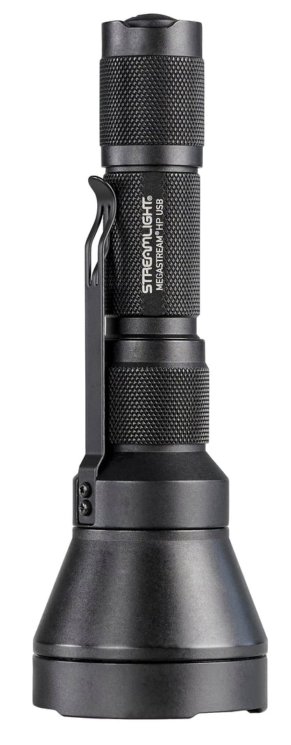 Streamlight 66211 MegaStream HP USB 1350-Lumen 310000-Candela Rechargeable EDC Flashlight Includes Rechargeable Battery, USB-C Cable, and Holster, Black