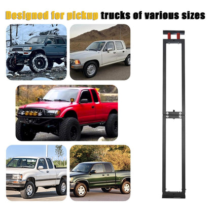 Truck Bed Divider Cargo Organizer Panel Universal Compatible with 2015-2026 Ford F150&2022-2026 Toyota Tundra&2019-2025 Chevy Silverado GMC Sierra 1500 Pickup Truck Beds Adjustable Foldable