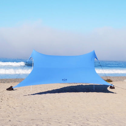 Neso Gigante Portable Beach Tent Sun Shelter - Lightweight Beach Shade Canopy - Easy Setup for Family Outings - Patented Reinforced Corners - UPF 50+ - 8ft Tall, 11 x 11ft - Periwinkle Blue