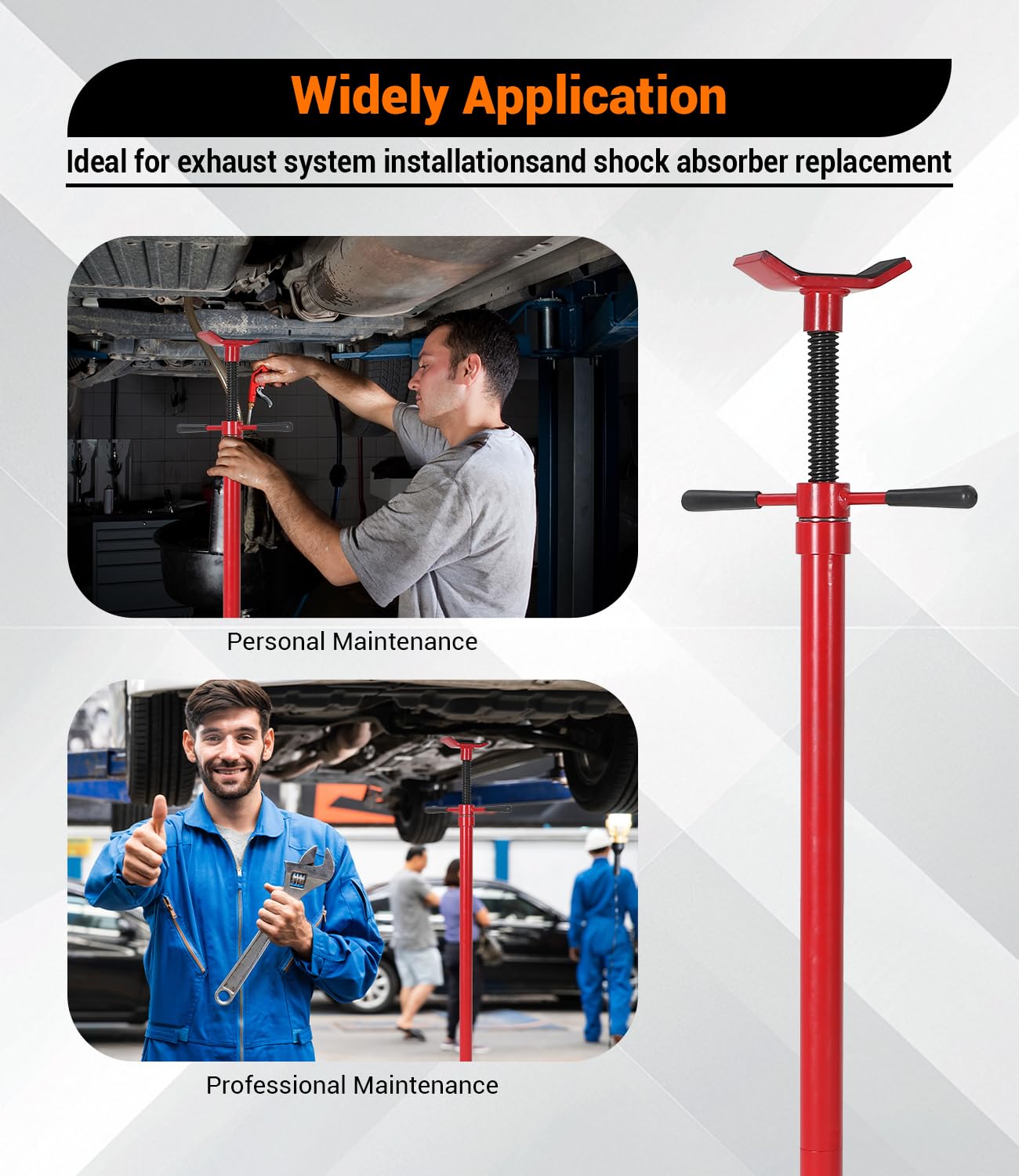 ExploreHorizon 2PACK Underhoist Support Stand, 3/4 Ton Jack Stand, Under Hoist Stand for Vehicle Lifting & Support, 1655Lbs Capacity, Lifting from 38.4 to 75.4Inch,