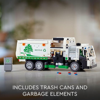 LEGO Technic Mack LR Electric Garbage Truck Toy Buildable Kids Truck for Pretend Play Great Gift for Boys Girls and Kids Ages 8 and Up who Love Recycling Toys and Vehicles 42167