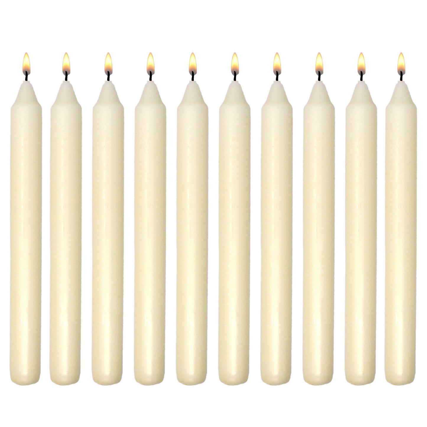 7 Inch Ivory Taper Candles 6 Hour Burning Candle Decorate Your Dinner Wedding Table Dripless and Smokeless Candle Unscented Fits Most candlesticks -20 Pack Household Candles