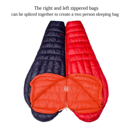 Mountaintop Ultralight Mummy Down Sleeping Bag 650 Fill Power Duck Down Suits for 32 20 Degree F for Camping Hiking Backpacking
