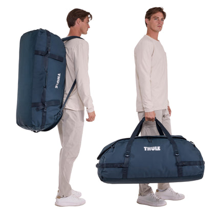 Thule Chasm 130L Duffel, Easy to Pack, Converts to Backpack, Internal mesh Pockets, Lockable Zippers, Recycled Materials