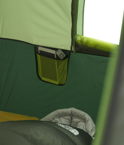 THE NORTH FACE Sequoia 6 Tent - Six-Person Waterproof Camping Tent, Spacious & Easy to Set Up, 2 Zipper Doors, Agave Green/Granny Smith, One Size
