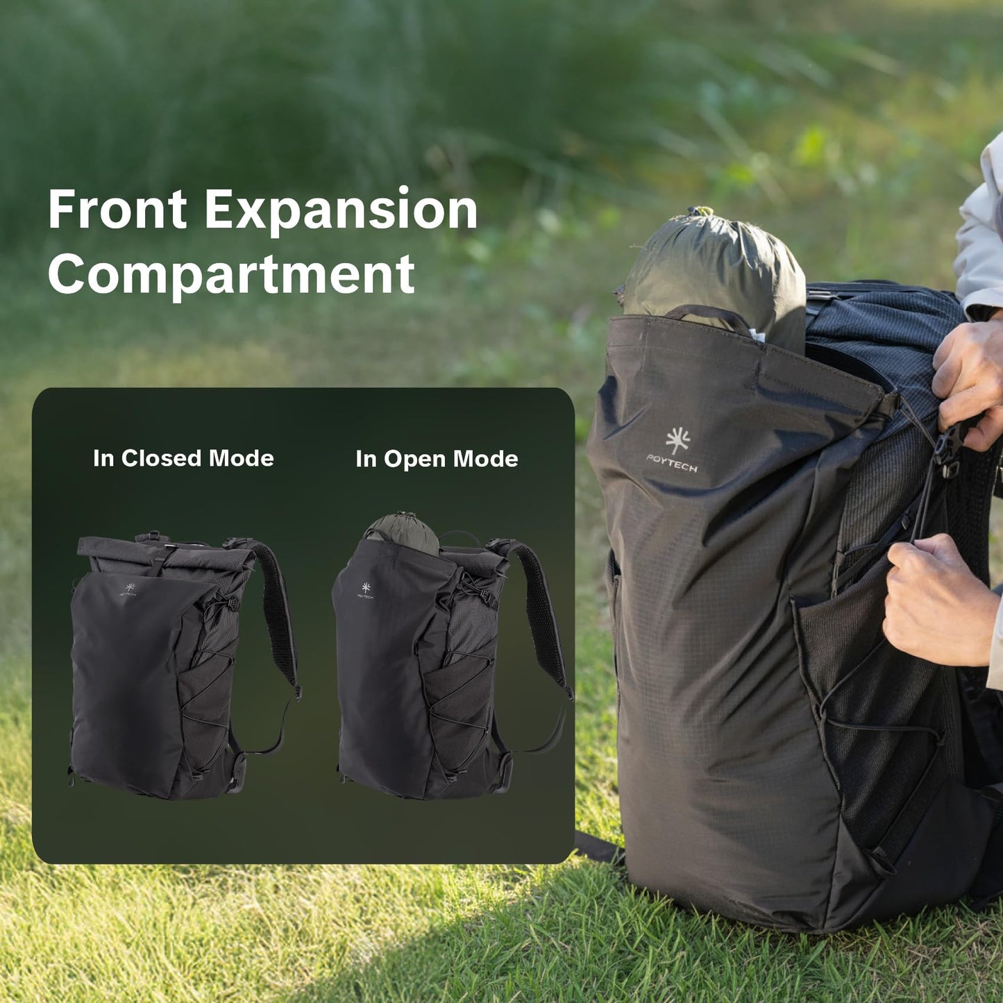 PGYTECH OnePro Ultralight Camera Backpack, Expandable Camera Bag 40L for Photographers, Outdoor Travel Bag with Dividers and 16" Laptop Sleeve, Compatible with DSLR/Drones/Mirrorless (Space Black)