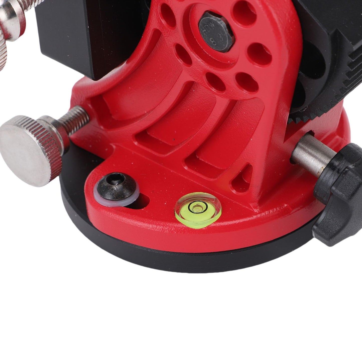 fosa Latitude Adjustment Base for Adults Astronomy, Telescope Tripod 3/8 Inch 0-90 Degree Adjustable Equatorial Mount, Equatorial Wedge Telescope Mount Latitude Base (Black Red)