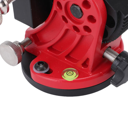 fosa Latitude Adjustment Base for Adults Astronomy, Telescope Tripod 3/8 Inch 0-90 Degree Adjustable Equatorial Mount, Equatorial Wedge Telescope Mount Latitude Base (Black Red)