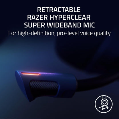 Razer Kraken V4 Pro Wireless Gaming Headset: OLED Control Hub - HD Haptics - 2.4GHz Wireless - Bluetooth - USB - 3.5 mm - Super Wideband Mic - For PC, Mac, PS5, Nintendo Switch, Steam Deck, Smartphone