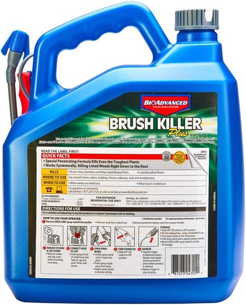 BioAdvanced Brush Killer Plus - Ready-to-Use 1.3 Gal | Effectively Kills Poison Ivy & Tough Brush Roots | Pack of 2