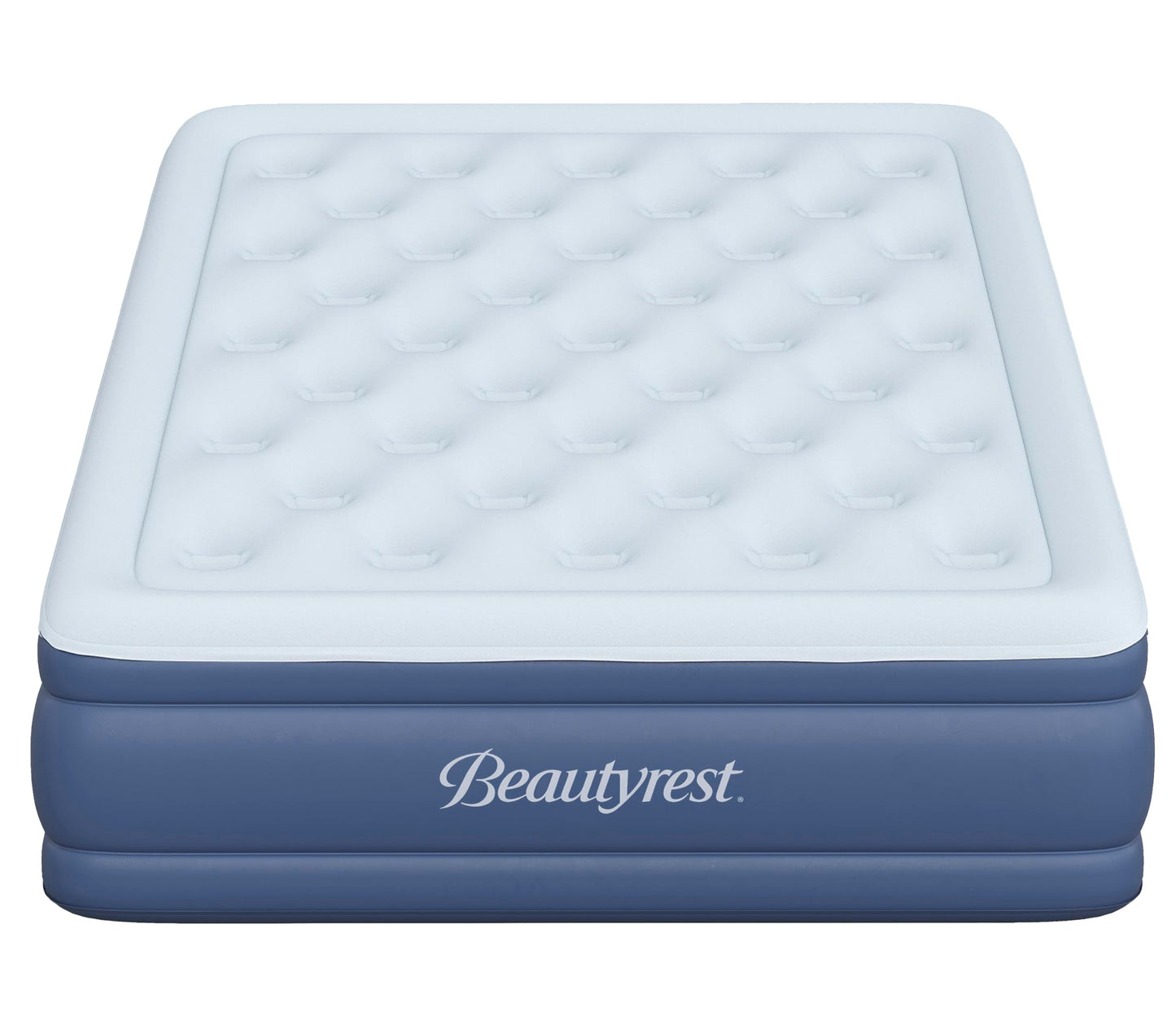 Beautyrest Supreme Air, Full Size Air Mattress with Built-in Pump, Raised Inflatable Bed for Adults, Puncture-Resistant Vinyl, Auto Shut-Off, 650lb Support, Guest Bed, Camping Airbed, 3-Year Warranty