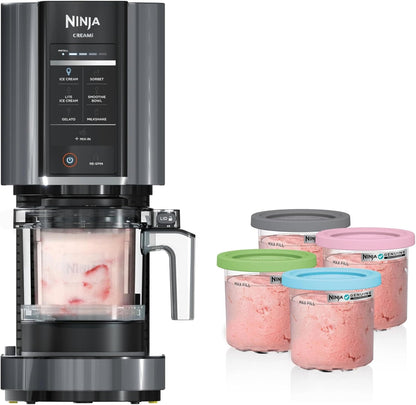 Ninja CREAMi 7-in-1 Ice Cream Maker - Create Ice Cream, Gelato, Sorbet & More | Includes 5 Pints
