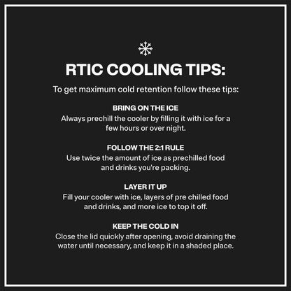 RTIC 20 QT Ultra-Tough Cooler Hard Insulated Portable Ice Chest Box for Beach, Drink, Beverage, Camping, Picnic, Fishing, Boat, Barbecue, Tan