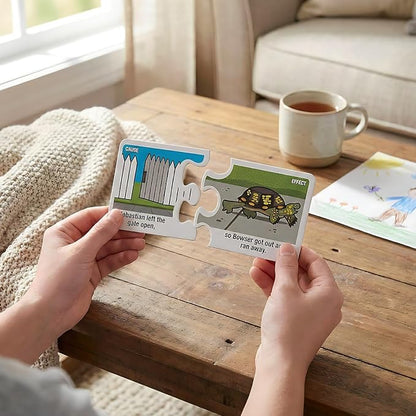 Cause and Effect Matching Game - 50 Pieces - Educational and Learning Activities for Kids