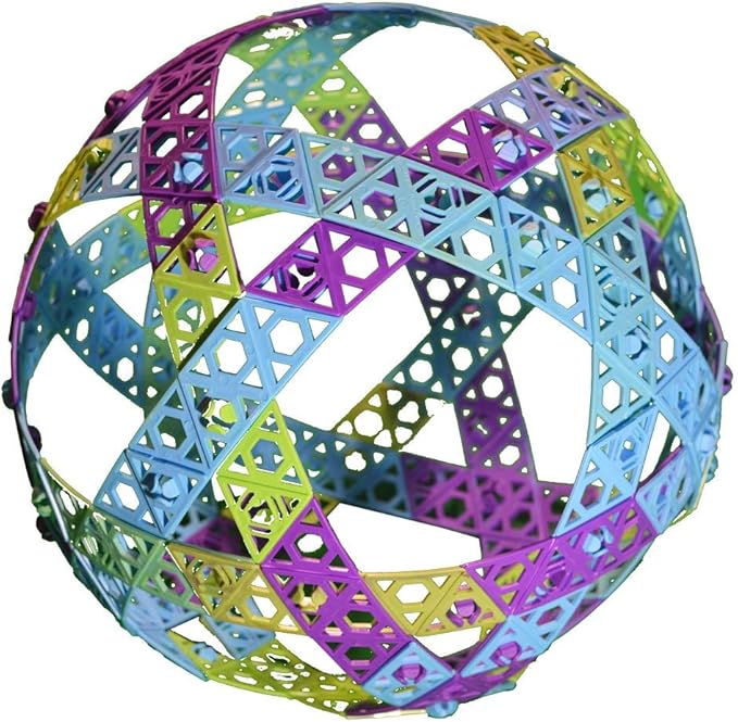 Qubits STEM Construction Set - 100 Pieces: an Open Play Engineering and Building Toy (Alternative to Blocks)
