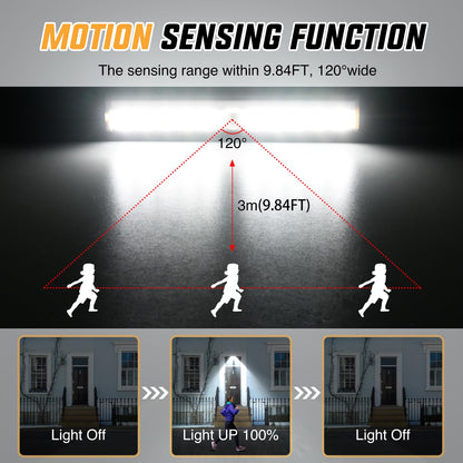 Nilight RV Step Lights 3PCS Motion Sensor Activated LED Bar RV Exterior Lights Battery Operated Wireless Magnetic Stick Strip Lighting for Motorhome Travel Trailers Camper Under Cabinet Step Tent