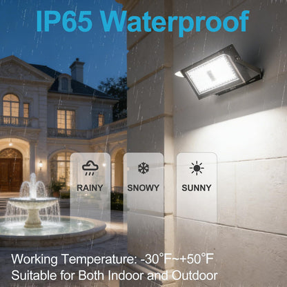 Upgrade 600W LED Stadium Flood Light Outdoor with Brim 90000Lm Led Flood Light with Adjustable Bracket, IP65 AC100-277V Commercial Area Lighting with Plug for Backyard/Basketball Court-2Pack
