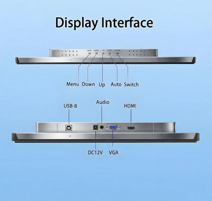 RIUIIN 8 Inch Open Frame Capacitive Touchscreen Monitor, Open-Frame Monitor,1024x768 Resolution Waterproof IP65,VESA+Panel Mount, for Kiosk, Automation, POS,Vending,Hospitality Markets