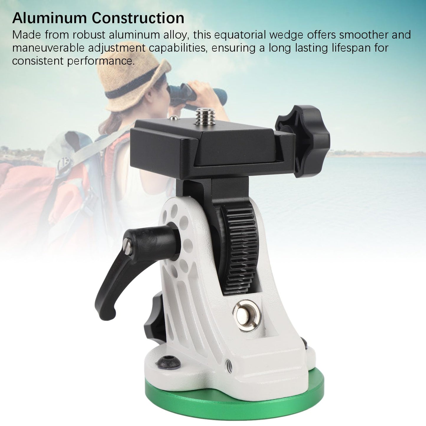 Latitude Adjustment Seat, Flexible 90° Adjustment Equatorial Wedge Instrument Latitude Base, Telescope Mount for Astronomy Telescope Accessory