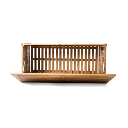 Christopher Knight Home Wood Cabinet Box, Slat Panel Storage Cabinet, Storage Organzier with Easy Open Lid Hinges, Easy Assembly, Outdoor Patio 100 Gallon Acacia Wood Deck Storage Box, Teak