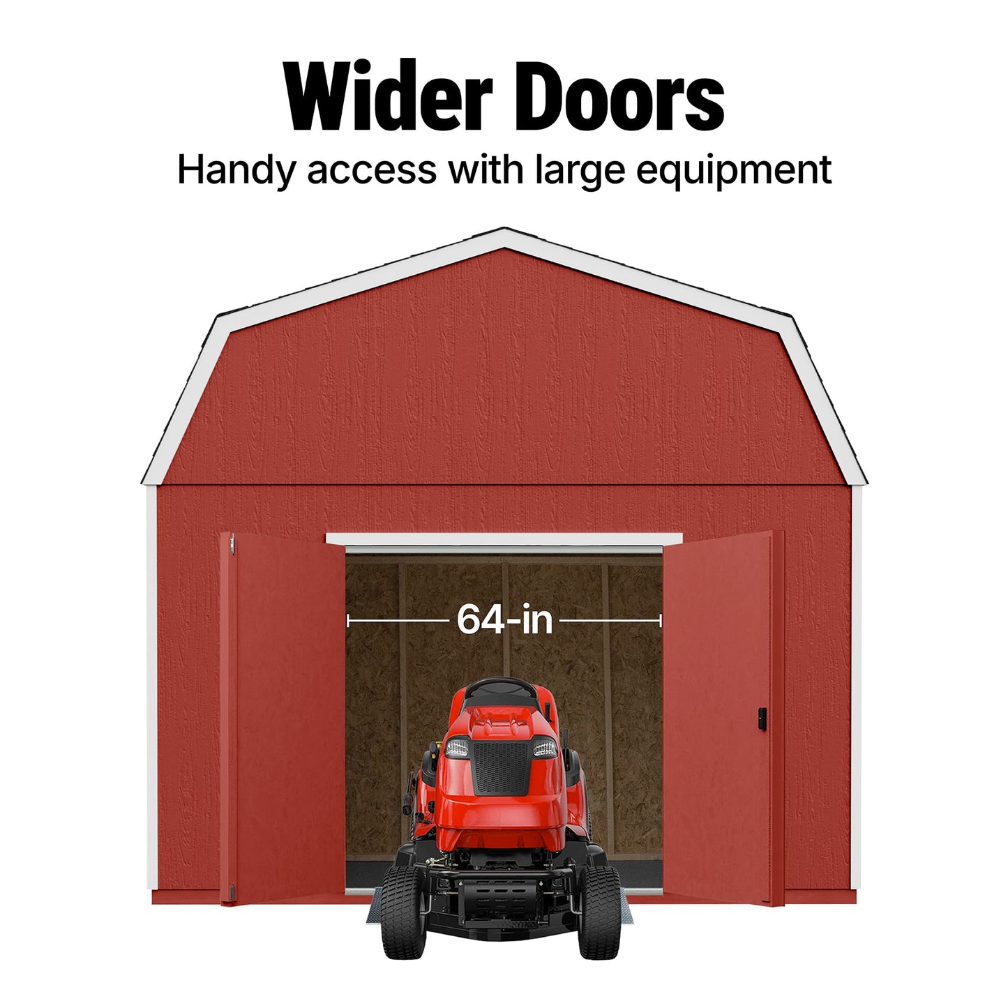 Handy Home Products Hudson 12x16 Do-it-Yourself Wooden Storage Shed with Floor Kit- Does not Include Paint or Roofing Shingles
