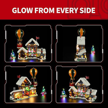 BRIKSMAX 2.0 Light Kit for Santa's Post Office - Innovative LED Lighting Compatible with Lego Icons 10339