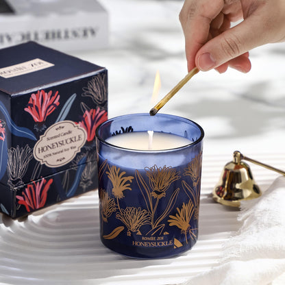 ROMIIE ZOI Scented Candle - Honeysuckle - 6oz Aromatherapy Soy Wax Jar Candle for Home, Gifts for Women - 170g
