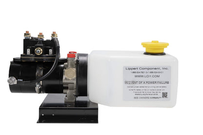 Lippert Hydraulic Power Unit with 2QT Pump Reservoir Kit - 141111, WHITE,BLACK (Cap color may vary)