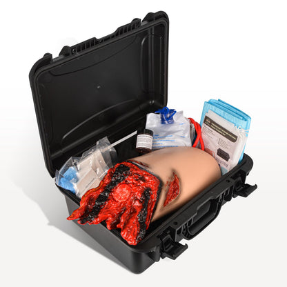 MedEduQuest Wound Packing Thigh Trainer Kit with Tourniquet, Lower Extremity Trauma Trainer for First Aid and Military Training, Tourniquet Training Leg