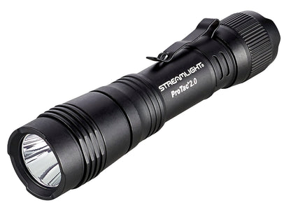Streamlight 89000 ProTac 2.0 2000-Lumen 17300-Candela Rechargeable Tactical LED Flashlight with USB C Cable, and Holster, Box, Black