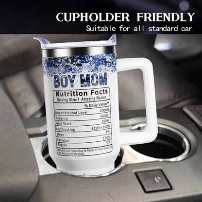 qynspngs Boy Mom Gifts,40oz MamaTumbler With Handle Lid And Straw,Birthday,Christmas,Thanksgiving,Mother's Day Gifts For Boy Mom From Husband,Son,Camo Mama Coffee Cups Travel Mug