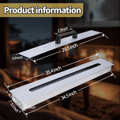 34.5 Inch Drop-in Table Top Fire Pit- A Portable Stainless Stel Fire Pit for Outdoor Use, Easy to Move and Does Not Require Connection to Pipes