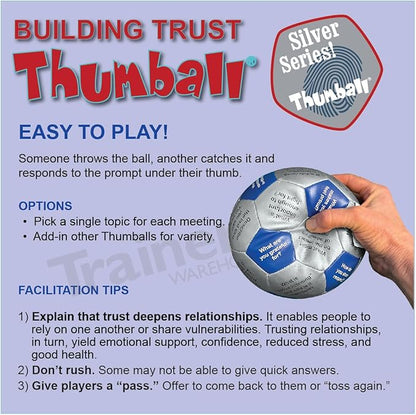 Trainers Warehouse 6 Thumball Collection 32 Prompts for Conversation Team Building Relationship and Training
