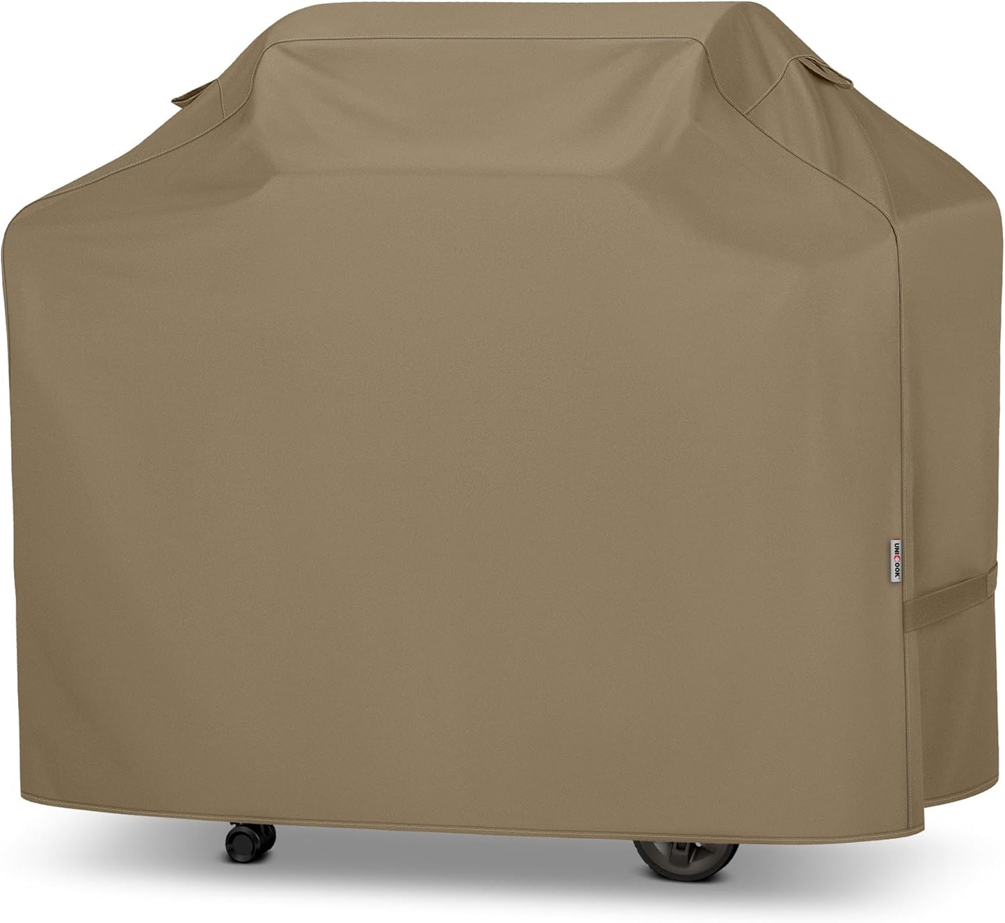 Unicook 55-Inch Grill Cover - Heavy-Duty Waterproof BBQ Protection for Weber & Charbroil Grills | Neutral Taupe