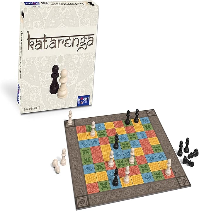 Rio Grande Games Katarenga 2 Player Strategy Board Game Age 8+ 20 Min Grid Based